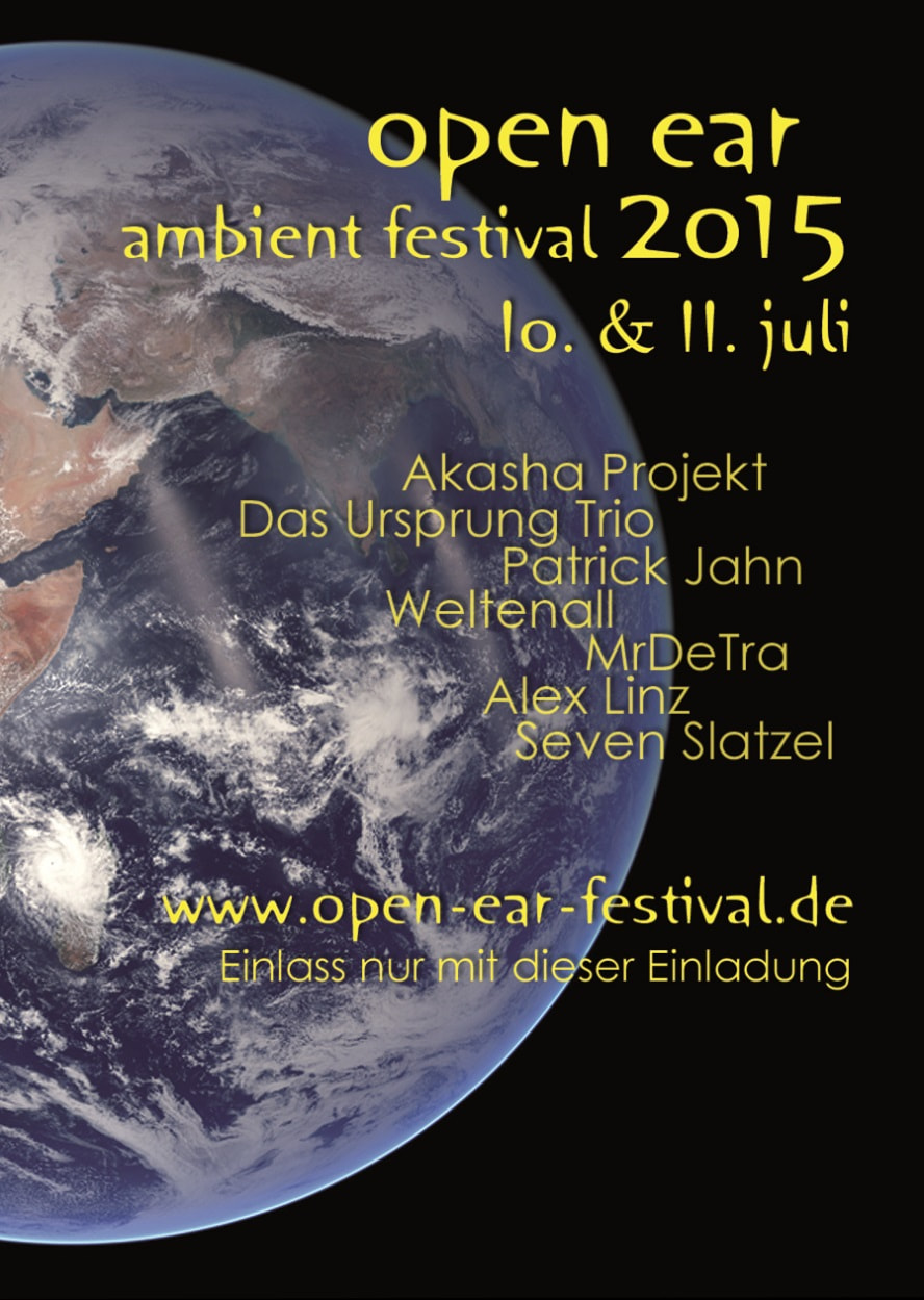 Flyer Vorderseite open ear Ambient Festival 2015
