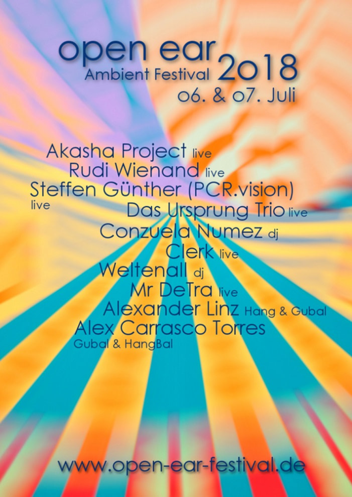 Flyer Vorderseite open ear Ambient Festival 2018