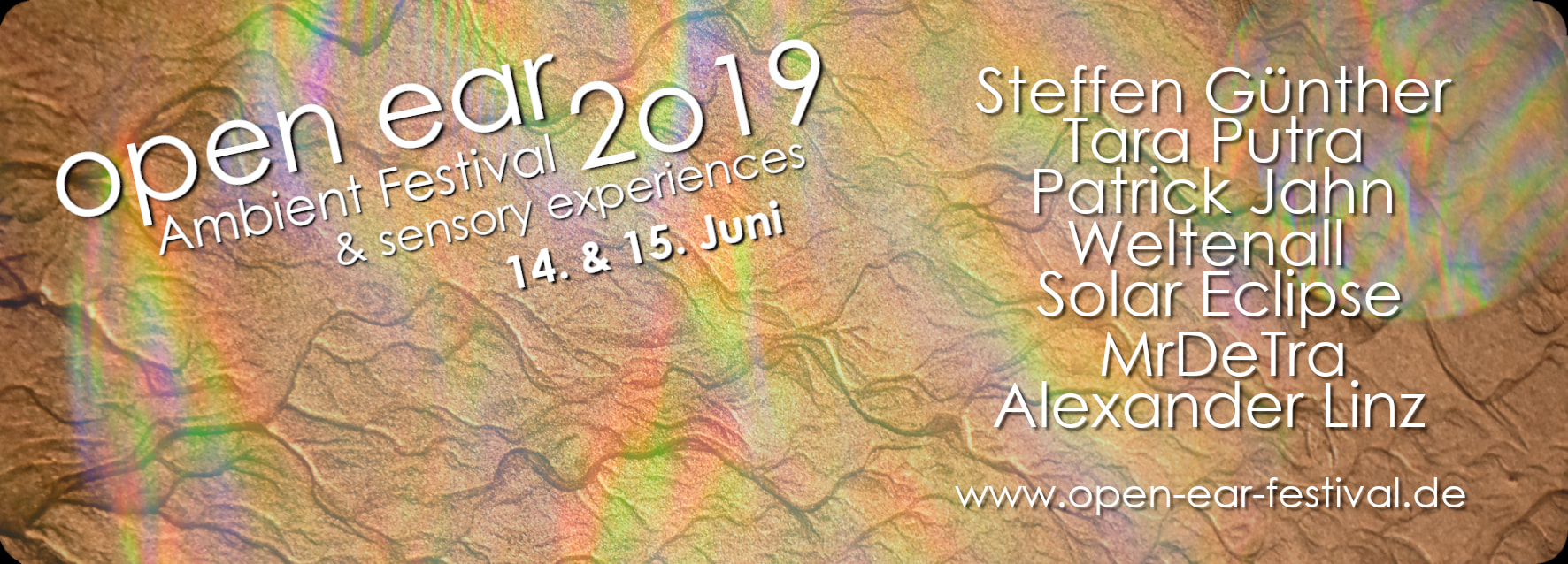 Flyer open ear Ambient Festival 2019