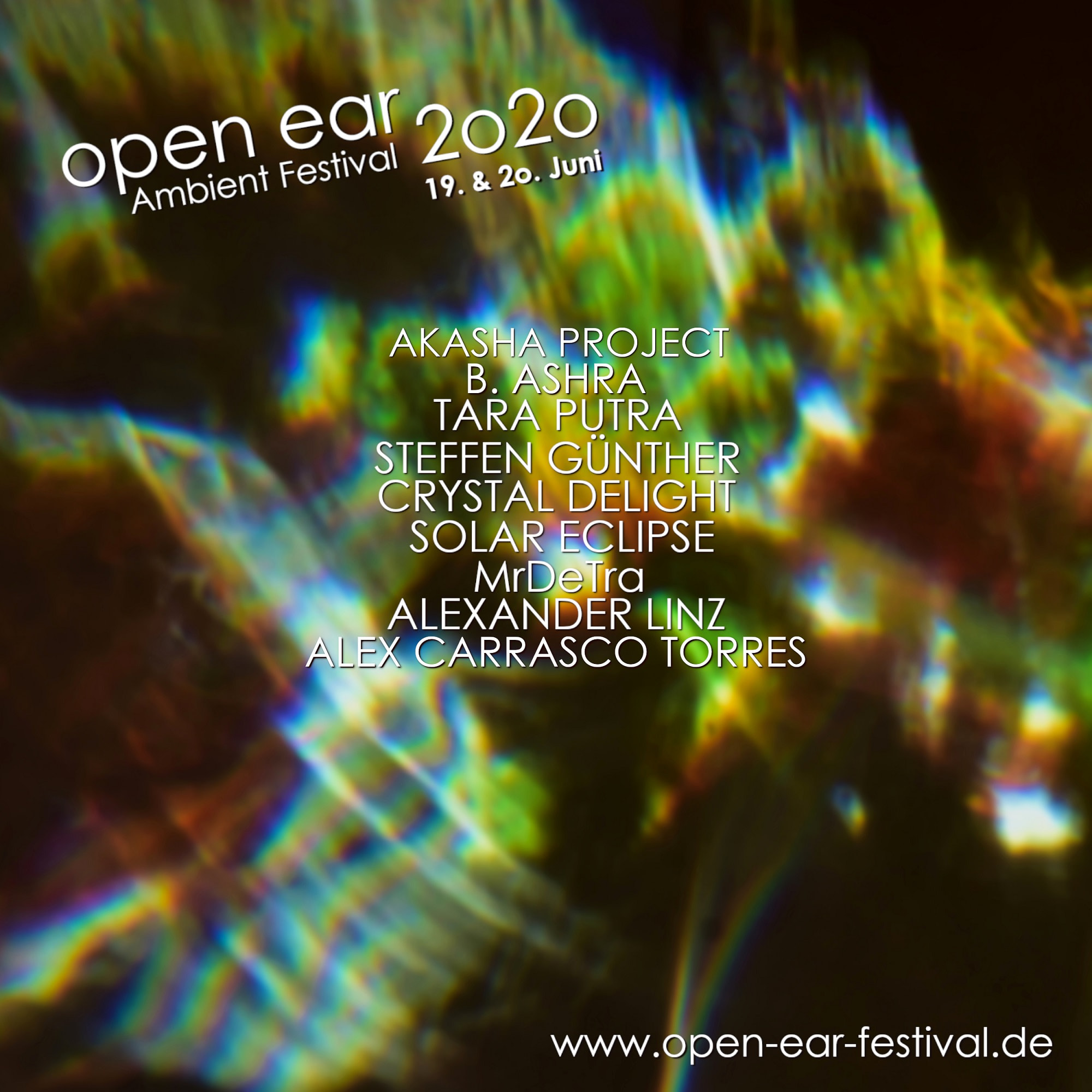 Flyer open ear Ambient Festival 2020 Online-Edition